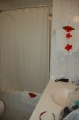 Bathroom with flowers